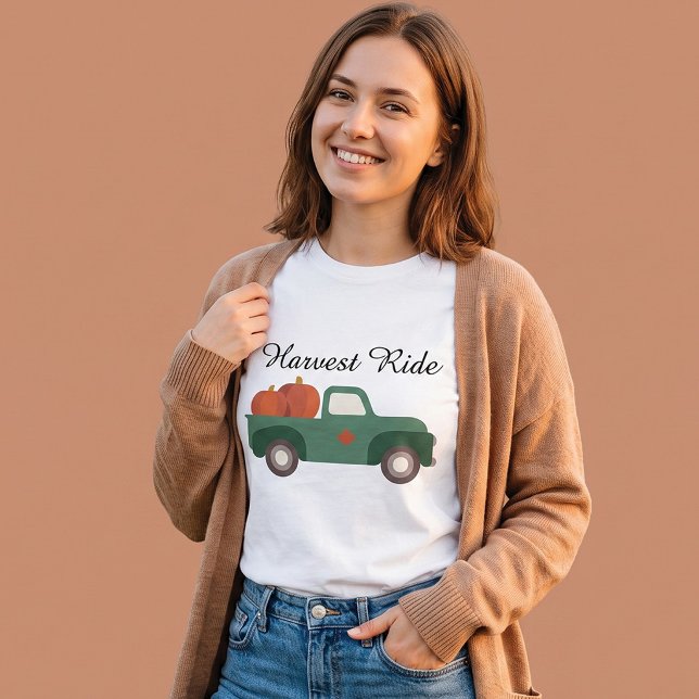 Camiseta Caminhão de Abóbora da Colheita (Criador carregado)