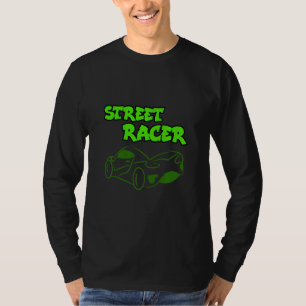 Camiseta Caminhão de Automóveis legal com Corrida de Declar