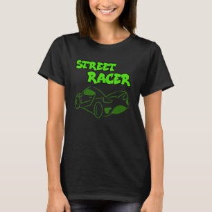 Camiseta Caminhão de Automóveis legal com Corrida de Declar