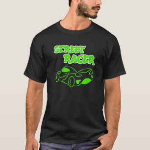 Camiseta Caminhão de Automóveis legal com Corrida de Declar