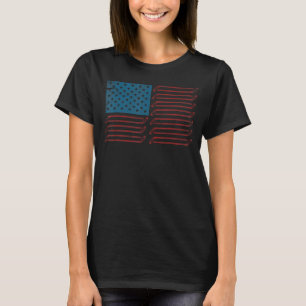 Camiseta Caminhão de Automóveis Mecânico Patriótico do Band