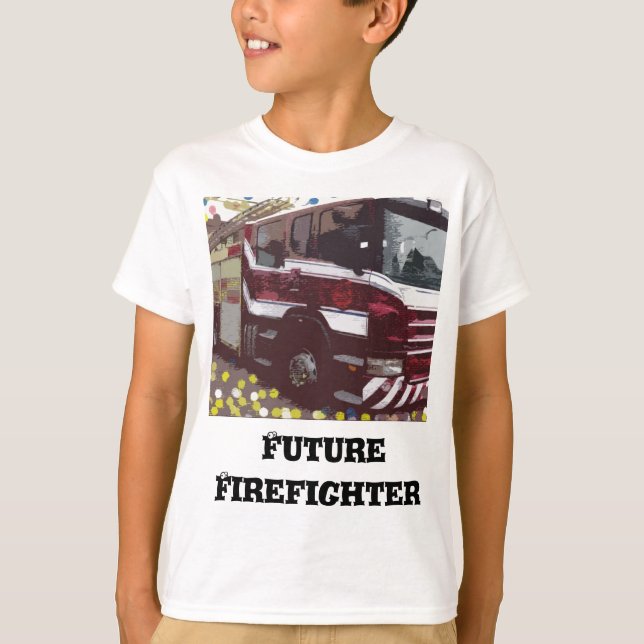 Camiseta Caminhão de Bombeiros (Frente)