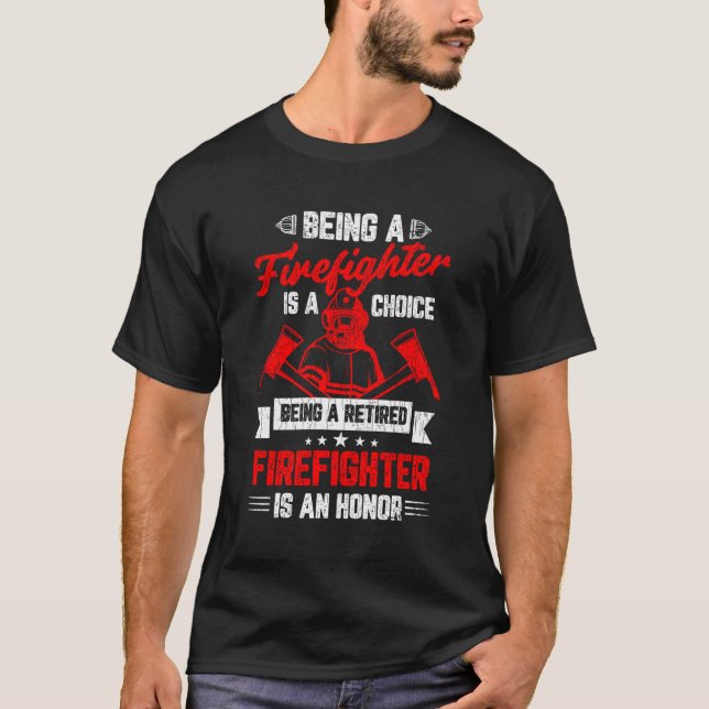 Camiseta Caminhão de Bombeiros Aposentado (Frente)
