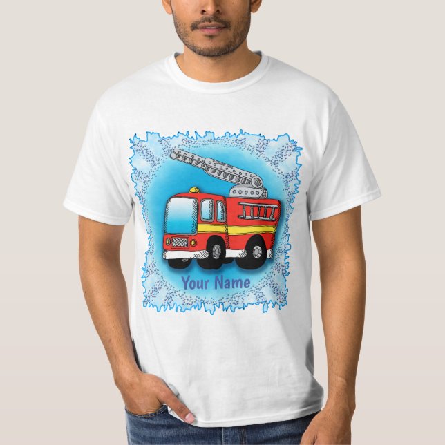 Camiseta Caminhão de bombeiros Putt Putt  (Frente)