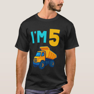 Camiseta Caminhão de Brinquedo de descarregar no 5º Anivers