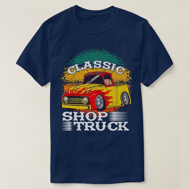 Camiseta Caminhão de coleta Compro clássico personalizado C (Frente do Design)