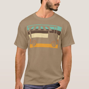 Camiseta Caminhão de comida retrô engraçado desgastado