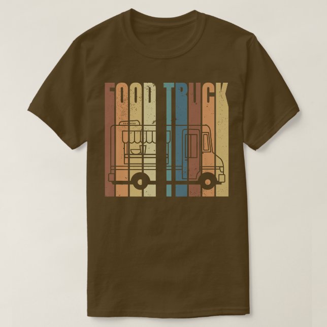 Camiseta Caminhão de Comida Vintage3121 (Frente do Design)