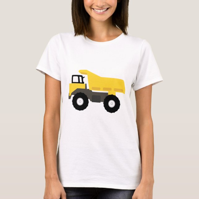 Camiseta Caminhão de Construção (Frente)