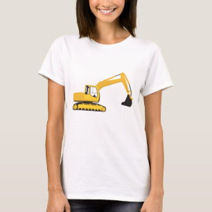Camiseta Caminhão de Construção da Escavadora