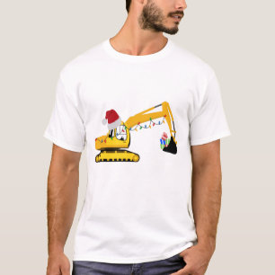 Camiseta Caminhão de Construção da Escavadora de Natal