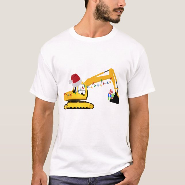 Camiseta Caminhão de Construção da Escavadora de Natal (Frente)