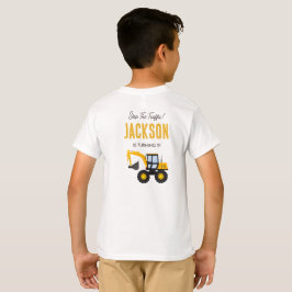 Camiseta Caminhão de Construção de Aniversário | Decoração