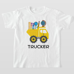 Camiseta Caminhão de Construção e Entulho, Gráfico