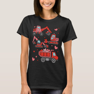 Camiseta Caminhão de Construção Engraçado do Dia dos Namora