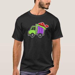 Camiseta Caminhão de Construção Escavadeira Local de Constr