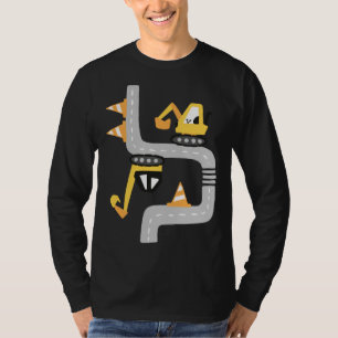 Camiseta Caminhão de Construção VXLs Escavadeira Betoneira