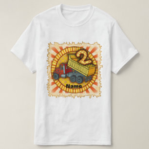Camiseta Caminhão de descarte de 2º aniversário