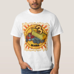Camiseta Caminhão de descarte de 3º aniversário