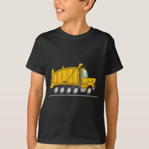 Camiseta Caminhão de Despejo Pesado Amarelo