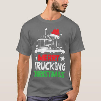 Camiseta Caminhão de feliz de Natal para Adultos com Sa