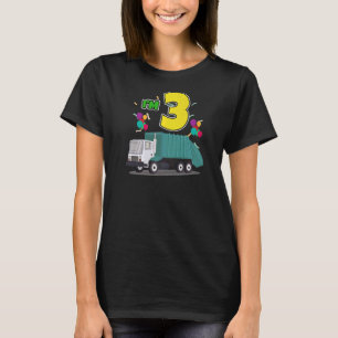 Camiseta Caminhão de Lixo - Aniversário Dinossauro Dustcar
