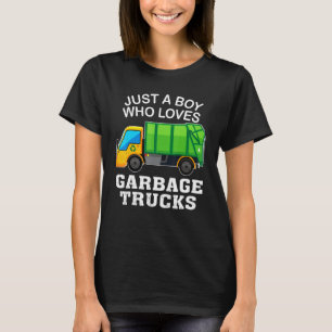 Camiseta Caminhão De Lixo Apenas Um Menino Que Adora Caminh