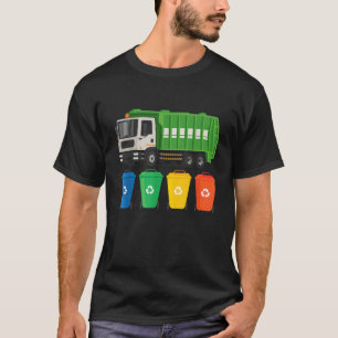 Camiseta Caminhão de Lixo Caminhão Lixo Reciclagem Amante R