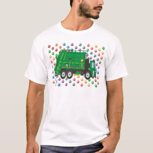 Camiseta Caminhão de lixo de Natal dezembro