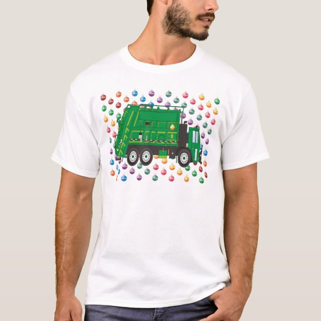 Camiseta Caminhão de lixo de Natal dezembro (Frente)