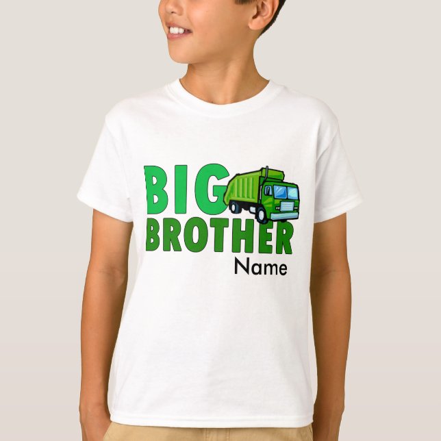 Camiseta Caminhão de lixo do big brother com nome (Frente)