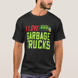 Camiseta Caminhão de lixo do dia do lixo