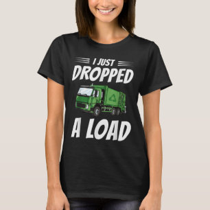 Camiseta Caminhão de lixo engraçado Figurino Lixo Sarcástic
