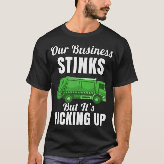 Camiseta Caminhão de lixo Hauler Nosso negócio cheira mal,
