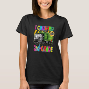Camiseta Caminhão de Lixo I Esmagou Graduação De Crianças D