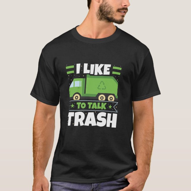 Camiseta Caminhão De Lixo Que Eu Gosto De Falar De Gestores (Frente)