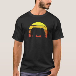 Camiseta Caminhão de lixo reciclagem do pôr do sol retrô vi