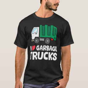 Camiseta Caminhão de Lixo reciclagem Eu Adoro Caminhões De