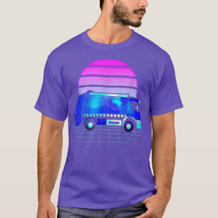 Camiseta Caminhão de lixo Vaporwave 80s Design para um Lixo