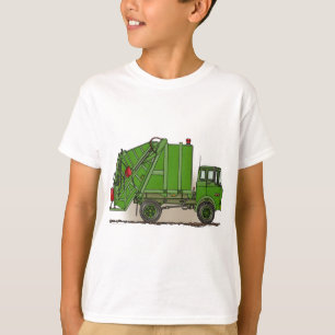 Camiseta Caminhão de lixo vermelho
