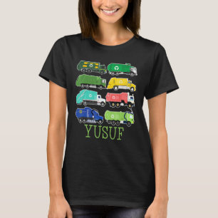 Camiseta Caminhão de lixo Yusuf para crianças ecologista co
