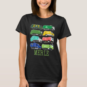 Camiseta Caminhão de Merle Trash Para Crianças Colecionador