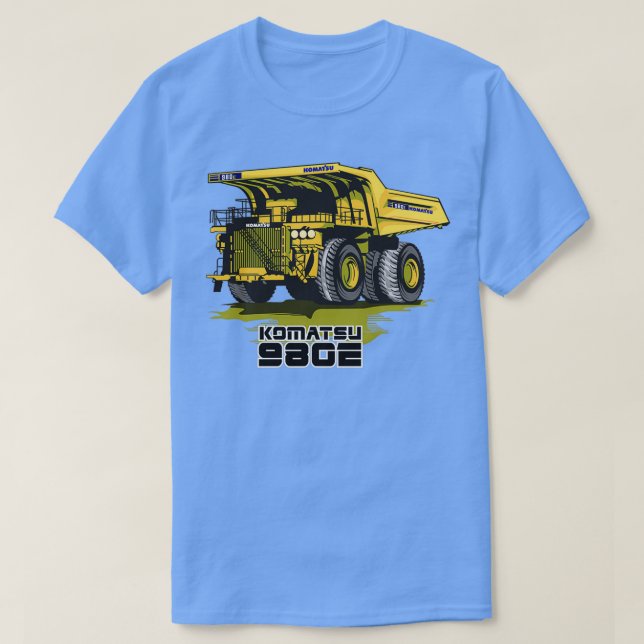 Camiseta Caminhão de Mineração Komatsu 980E (Frente do Design)