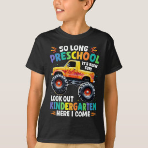 Camiseta Caminhão de Monstro de Graduação na Pré-escola