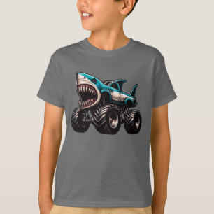 Camiseta Caminhão de Monstro do Tubarão