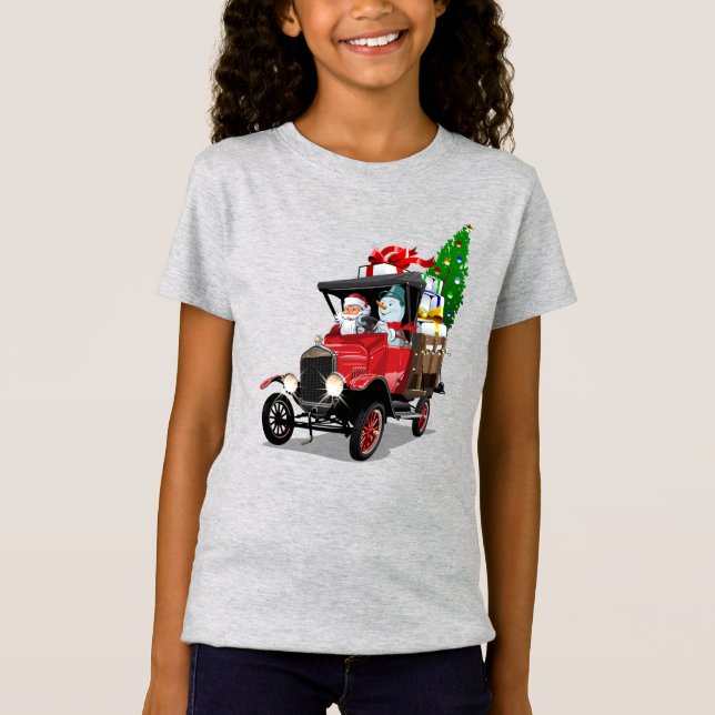 Camiseta Caminhão de Natal da Cartoon (Frente)
