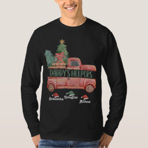 Camiseta Caminhão de Natal dos Auxiliares Personalizados de