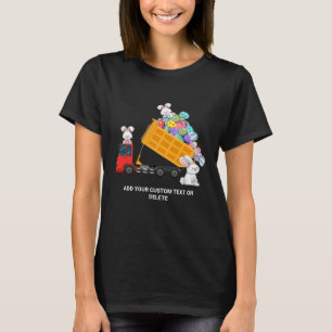 Camiseta Caminhão de páscoa para entrega de ovos de Páscoa