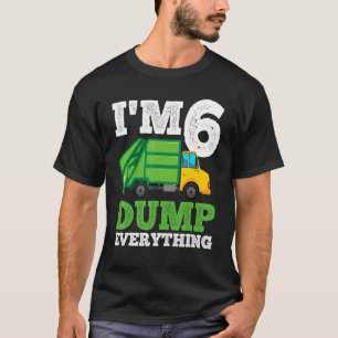 Camiseta Caminhão de reciclagem com 6 anos de idade, 6 de c
