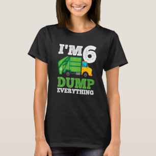 Camiseta Caminhão de reciclagem com 6 anos de idade, 6 de c
